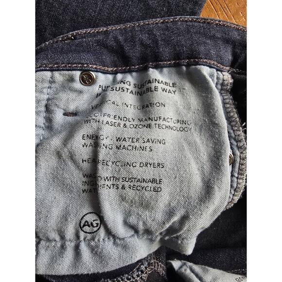 AG Adriano Goldschmeid New With Tags cigarette leg dark denim jeans size 27 - Picture 11 of 12